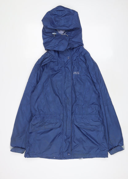 Artic Storm Womens Blue Jacket Coat Size 10 Zip - Logo, Embroidered