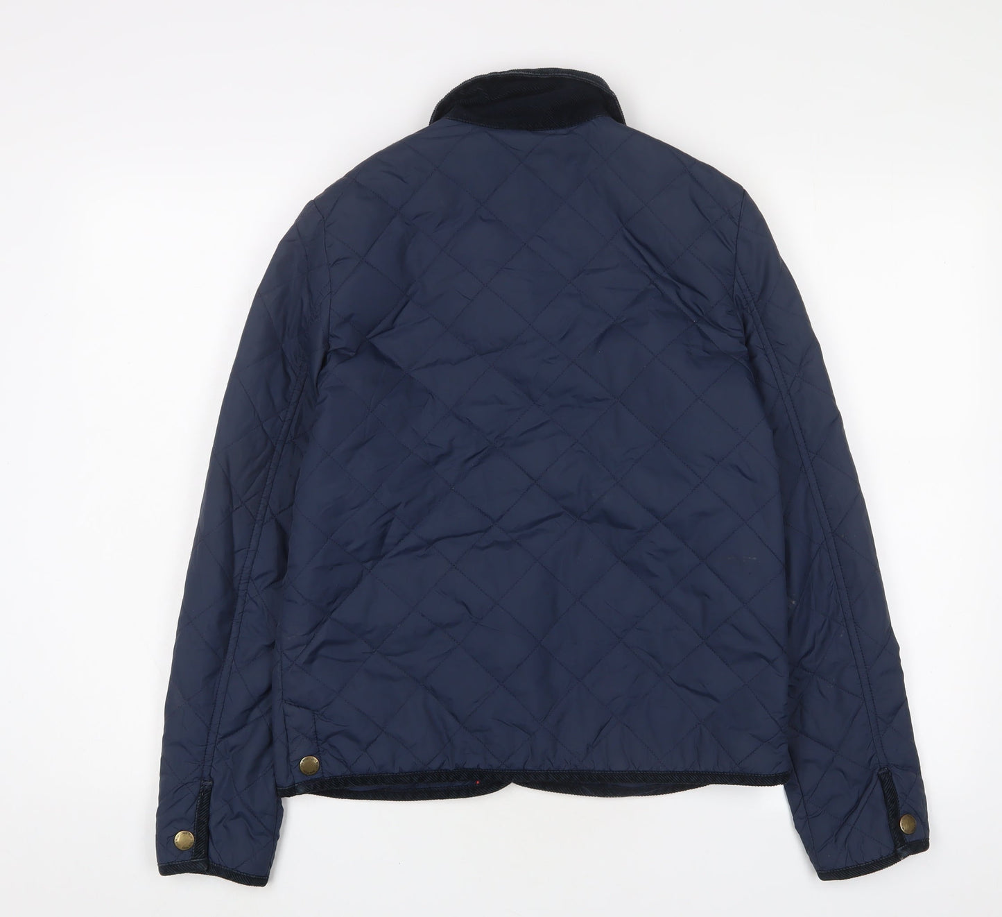 Womens UK Size 10 Jack Wills Blue Quilted Coat