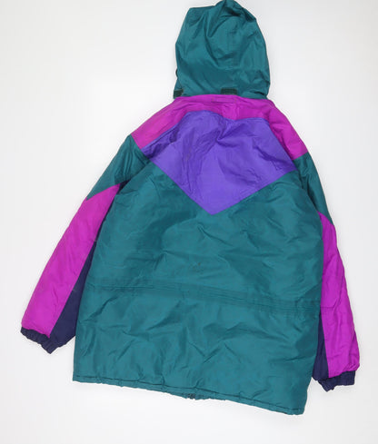 Hazy Joe Womens Multicoloured Jacket Coat Size L Zip - Zip Pockets