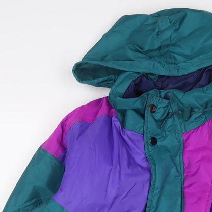 Hazy Joe Womens Multicoloured Jacket Coat Size L Zip - Zip Pockets