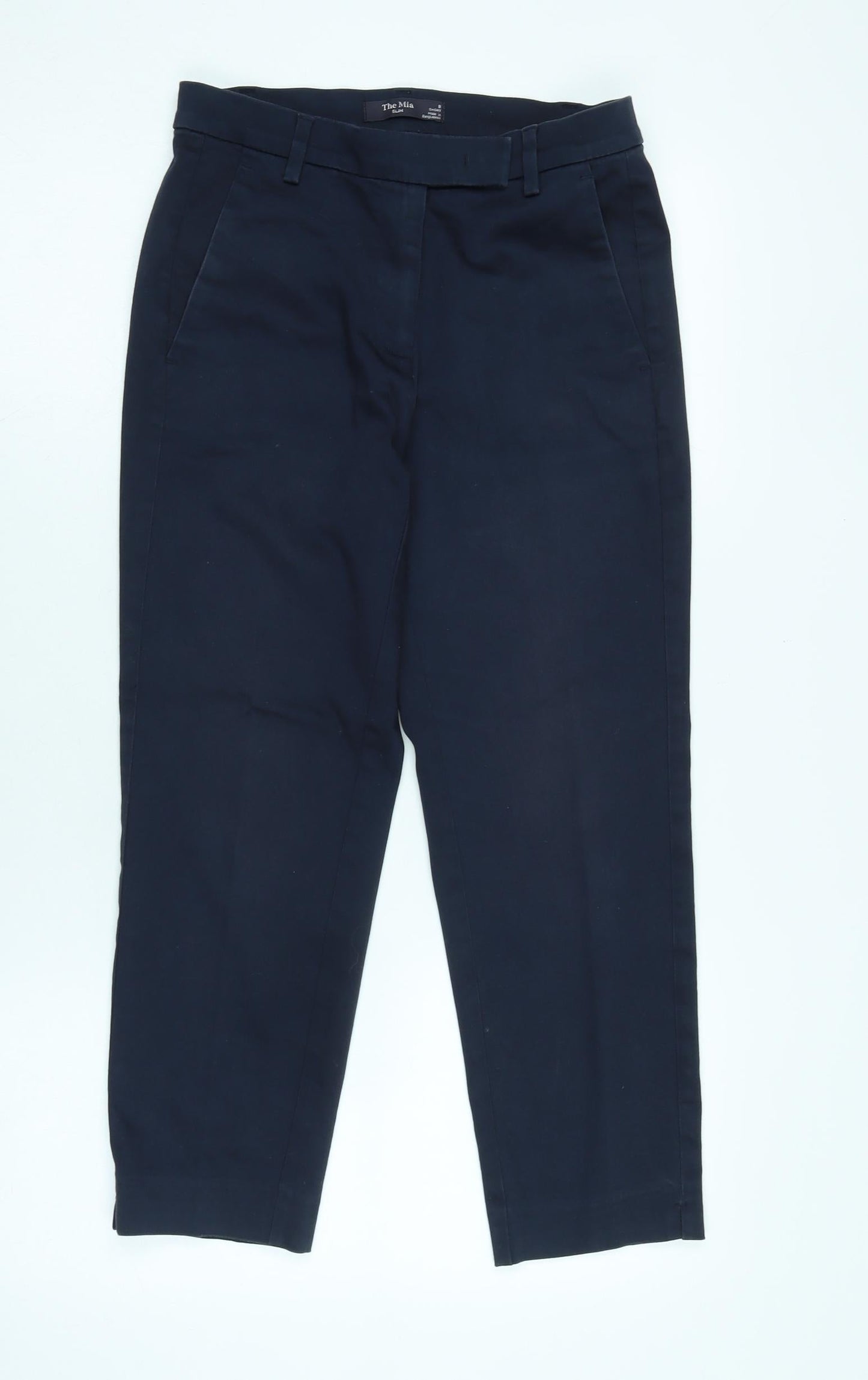 Womens UK Size 8 Marks and Spencer Regular Fit  Blue Trousers