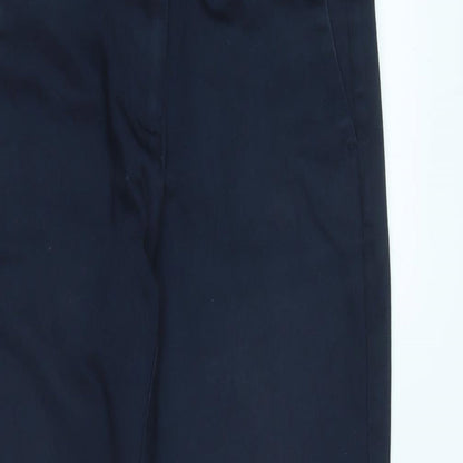 Womens UK Size 8 Marks and Spencer Regular Fit  Blue Trousers