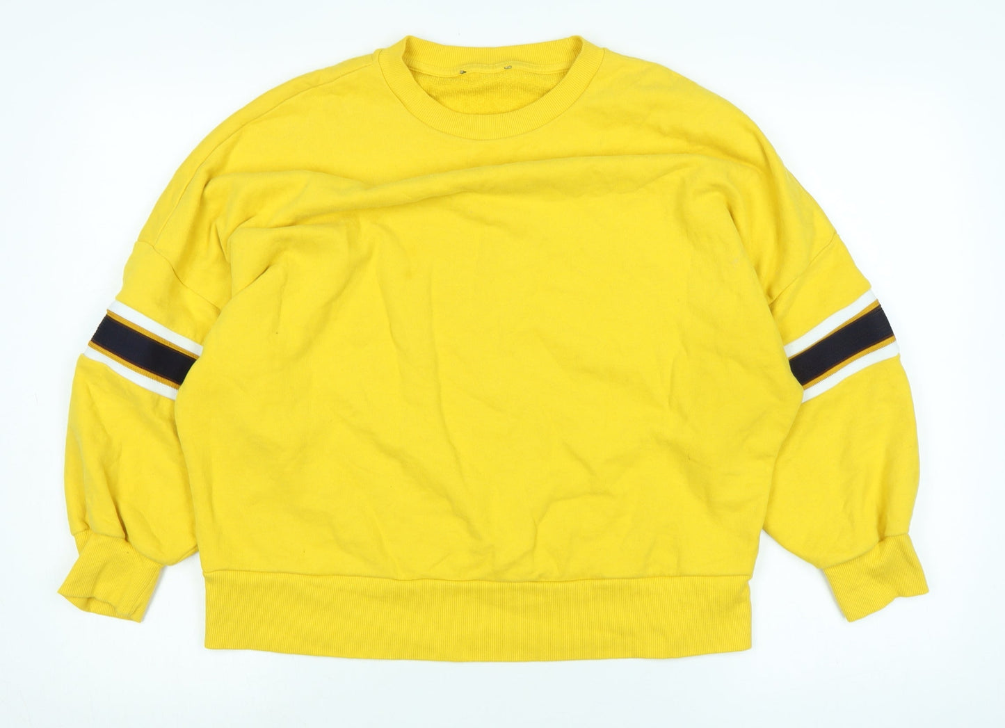 Womens UK Size L Marks and Spencer Yellow Pullover Sweatshirt