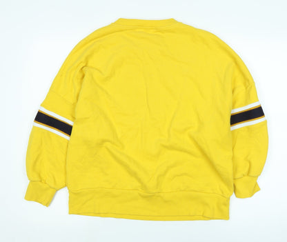 Womens UK Size L Marks and Spencer Yellow Pullover Sweatshirt