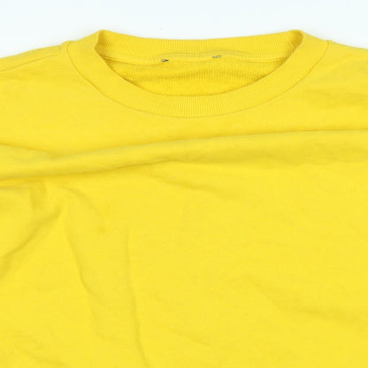 Womens UK Size L Marks and Spencer Yellow Pullover Sweatshirt