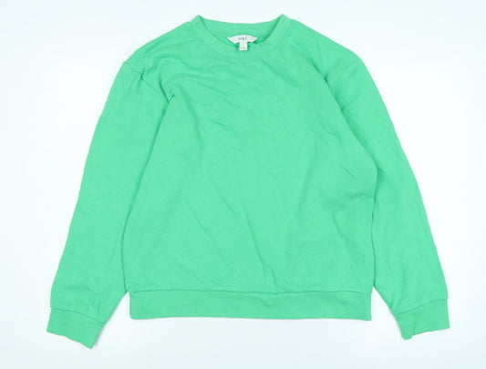 Womens UK Size S Marks and Spencer Green Pullover Sweatshirt