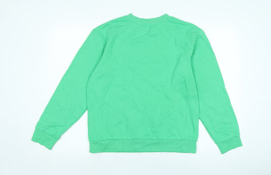 Womens UK Size S Marks and Spencer Green Pullover Sweatshirt
