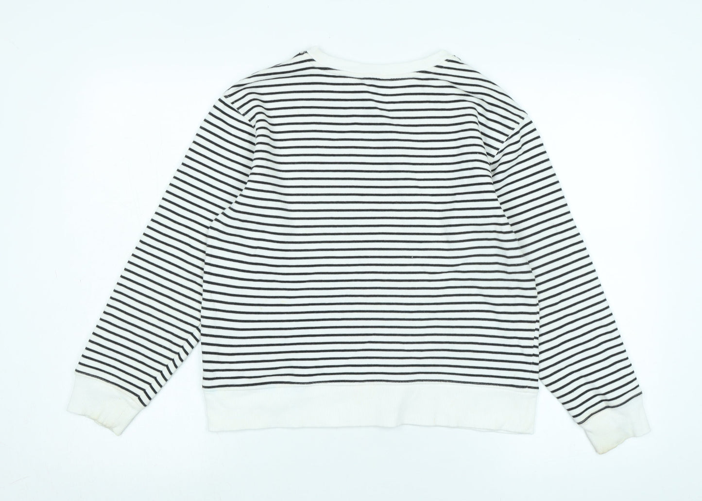 Womens UK Size XS Marks and Spencer White Pullover Sweatshirt