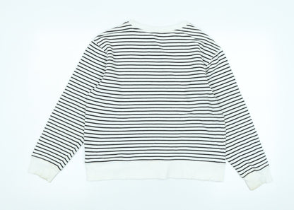 Womens UK Size XS Marks and Spencer White Pullover Sweatshirt