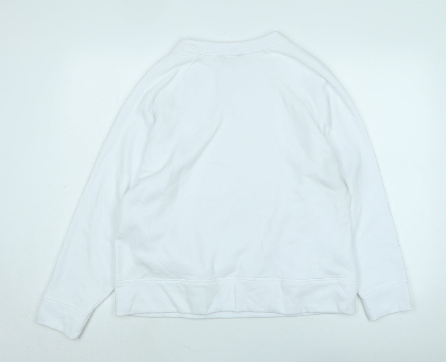 Womens UK Size 14 Marks and Spencer White Pullover Sweatshirt