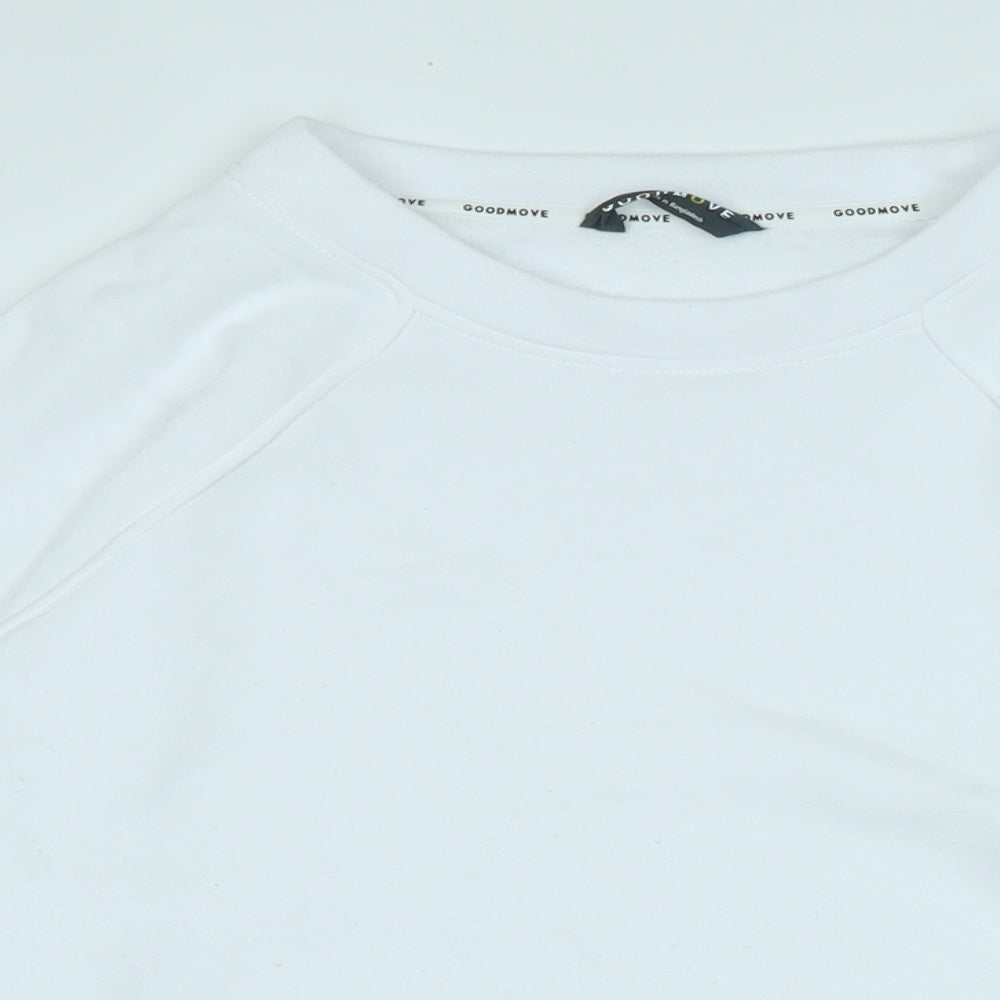 Womens UK Size 14 Marks and Spencer White Pullover Sweatshirt
