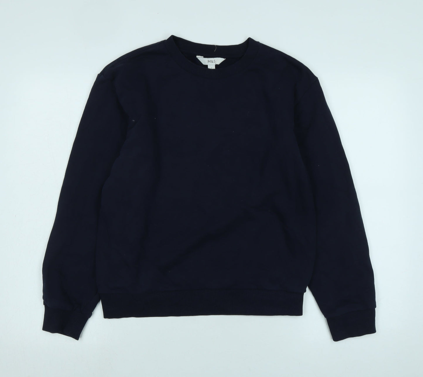 Womens UK Size M Marks and Spencer Blue Pullover Sweatshirt