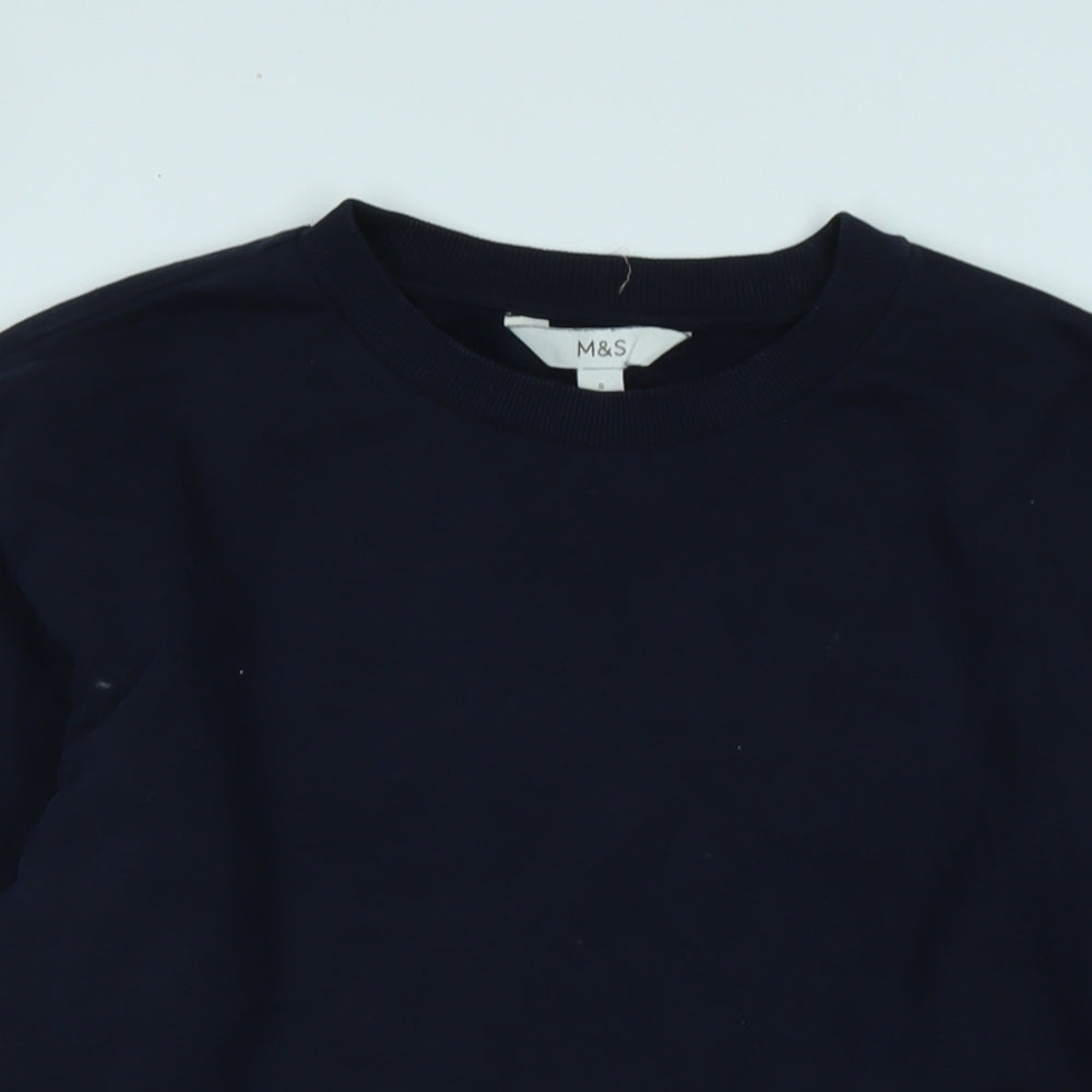 Womens UK Size M Marks and Spencer Blue Pullover Sweatshirt