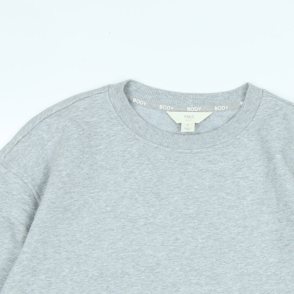 Womens UK Size 8 Marks and Spencer Grey Pullover Sweatshirt