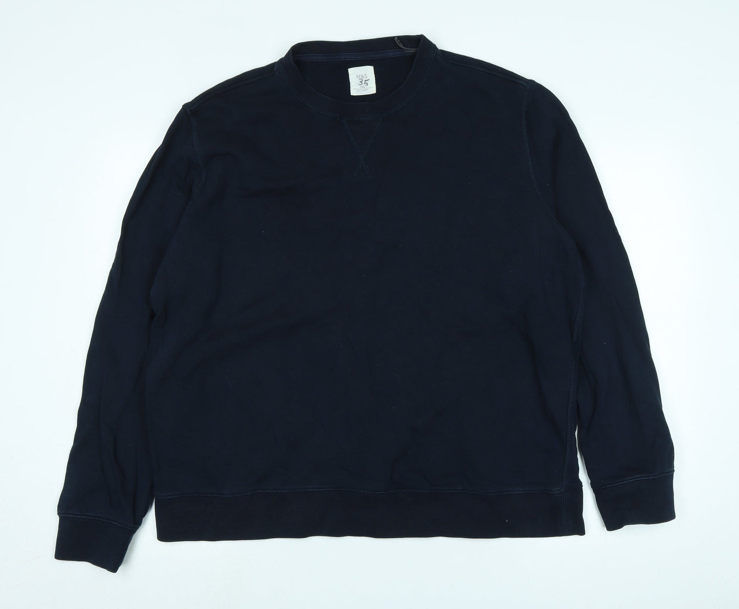 Womens UK Size 2XL Marks and Spencer Blue Pullover Sweatshirt