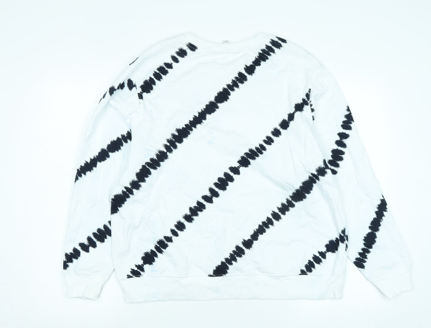 Womens UK Size L Marks and Spencer White Pullover Sweatshirt