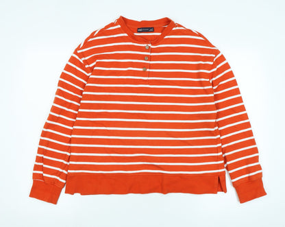 Womens UK Size 14 Marks and Spencer Orange Pullover Sweatshirt
