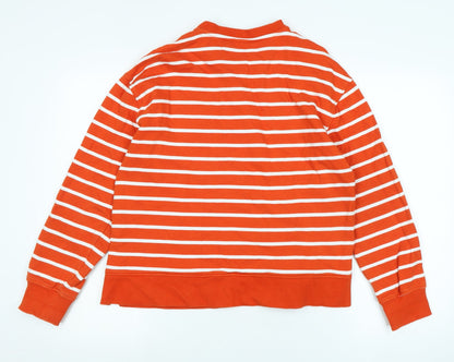 Womens UK Size 14 Marks and Spencer Orange Pullover Sweatshirt
