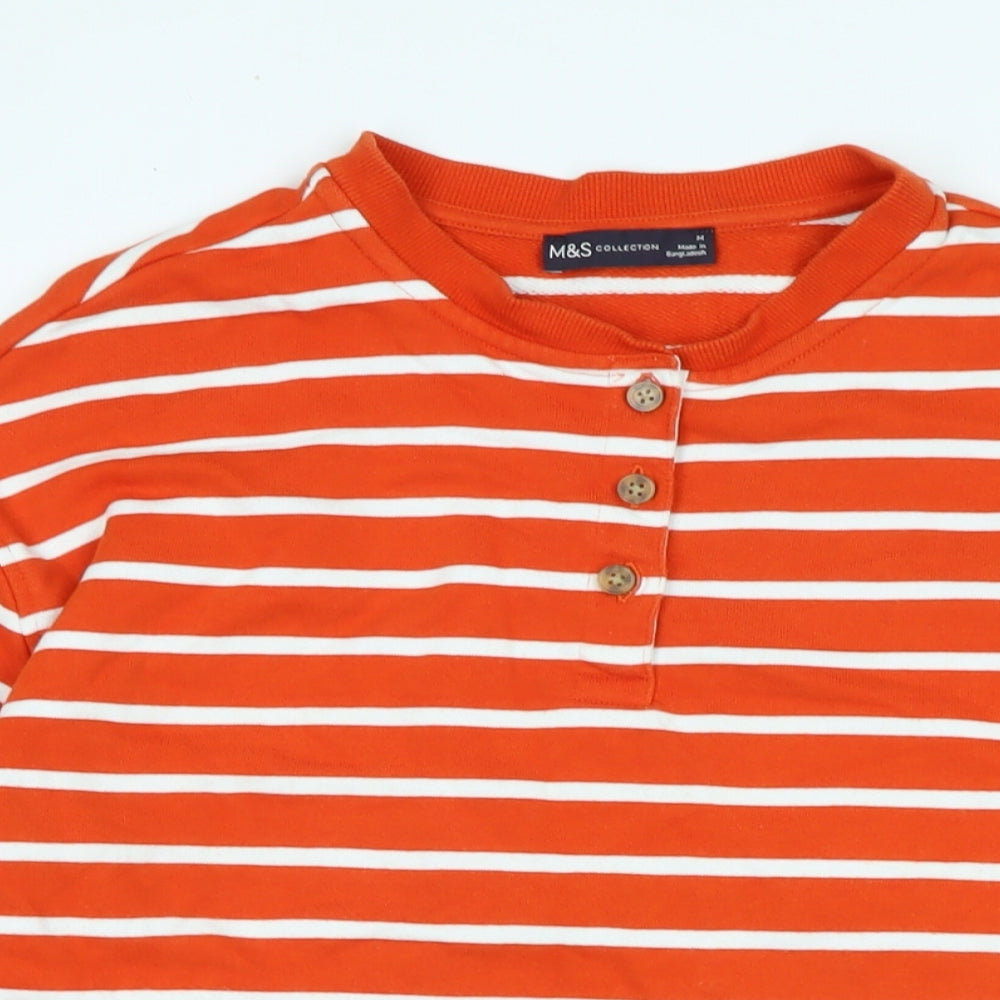 Womens UK Size 14 Marks and Spencer Orange Pullover Sweatshirt