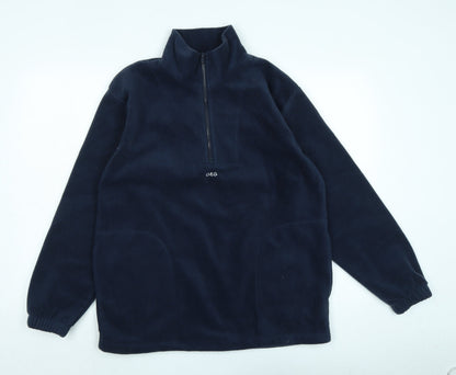 G&G Womens Blue Polyester Pullover Sweatshirt Size S
