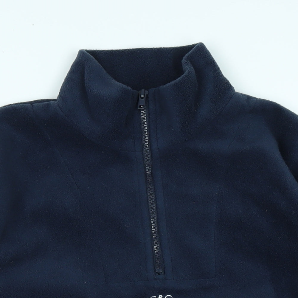 G&G Womens Blue Polyester Pullover Sweatshirt Size S