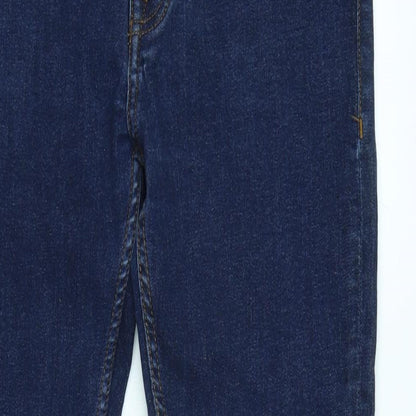 Denim & Co. Mens Blue Cotton Straight Jeans Size 34 in L32 in Regular Zip