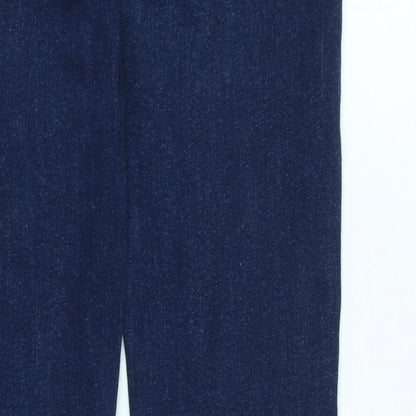 Denim & Co. Mens Blue Cotton Straight Jeans Size 34 in L32 in Regular Zip