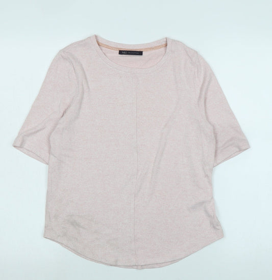 Womens UK Size 6 Marks and Spencer Pink Pullover Jumper