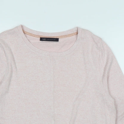 Womens UK Size 6 Marks and Spencer Pink Pullover Jumper