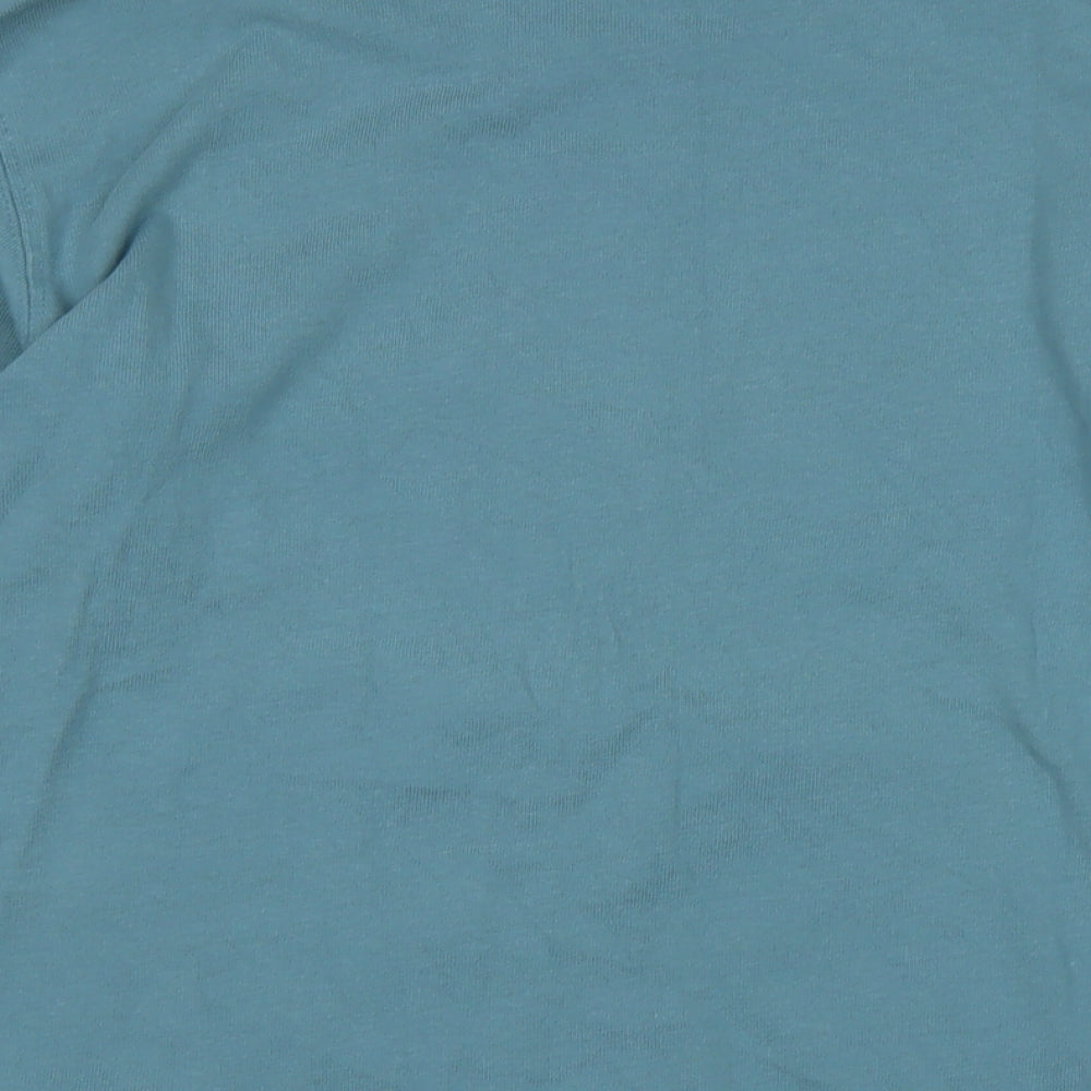 Zara Womens Blue Cotton Pullover Sweatshirt Size S