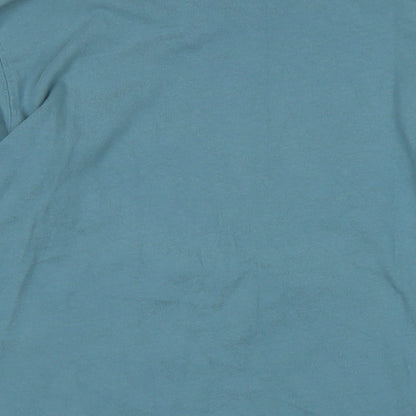Zara Womens Blue Cotton Pullover Sweatshirt Size S