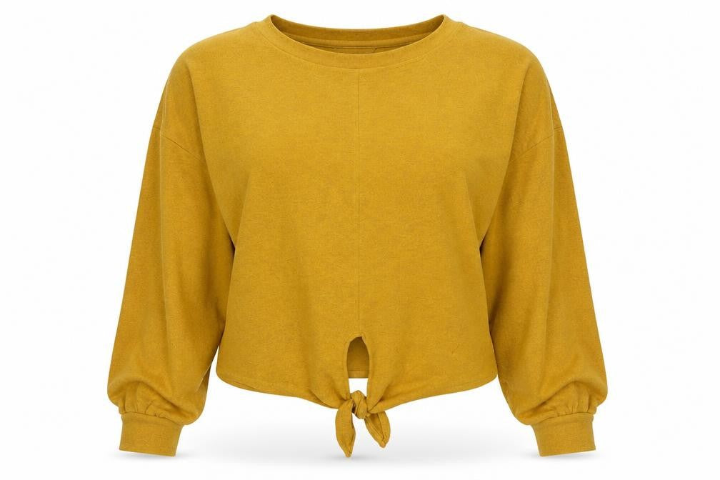 Womens UK Size XS H&M Gold Jersey Blouse