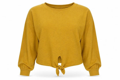 Womens UK Size XS H&M Gold Jersey Blouse
