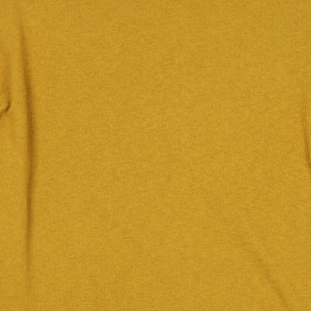 Womens UK Size XS H&M Gold Jersey Blouse