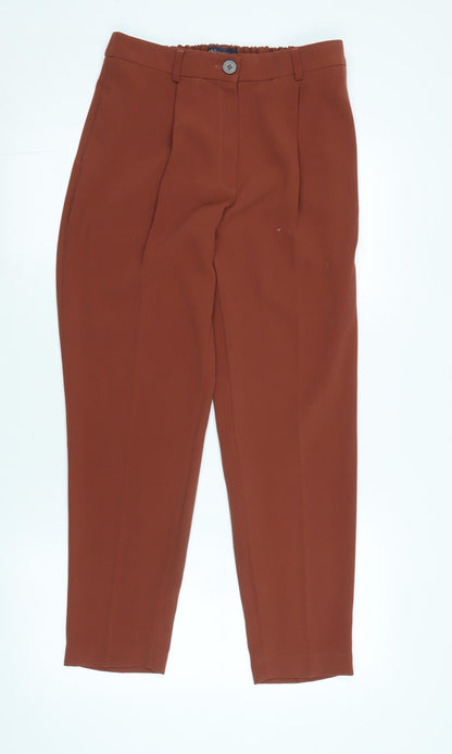 Womens UK Size 10 Marks and Spencer Regular Fit  Brown Trousers