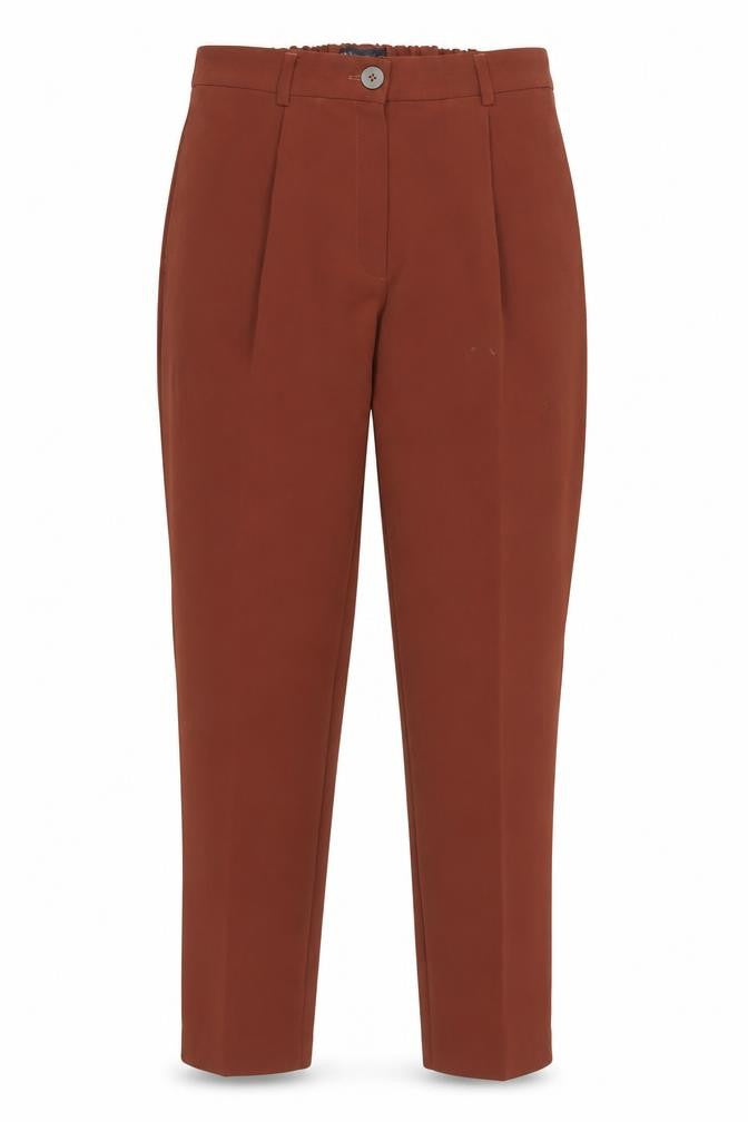 Womens UK Size 10 Marks and Spencer Regular Fit  Brown Trousers
