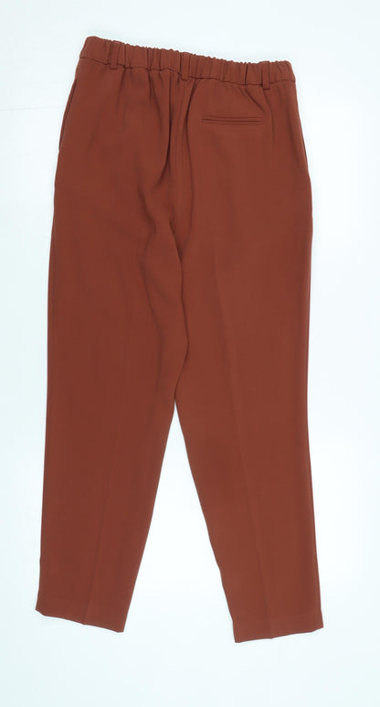 Womens UK Size 10 Marks and Spencer Regular Fit  Brown Trousers
