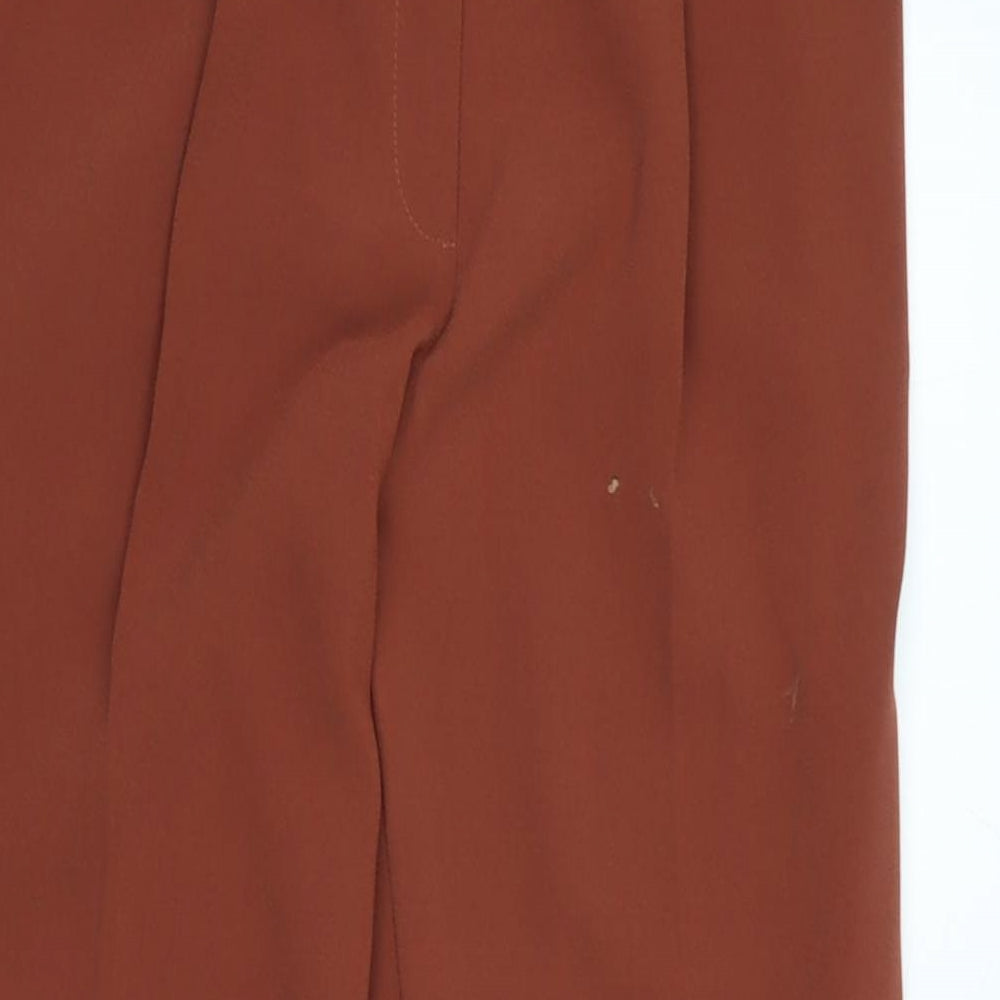Womens UK Size 10 Marks and Spencer Regular Fit  Brown Trousers