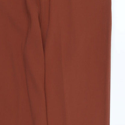Womens UK Size 10 Marks and Spencer Regular Fit  Brown Trousers