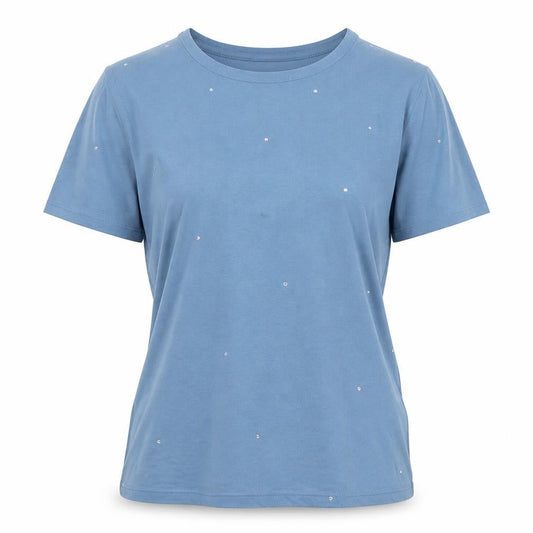 Womens UK Size 6 Marks and Spencer Blue Basic T-Shirt