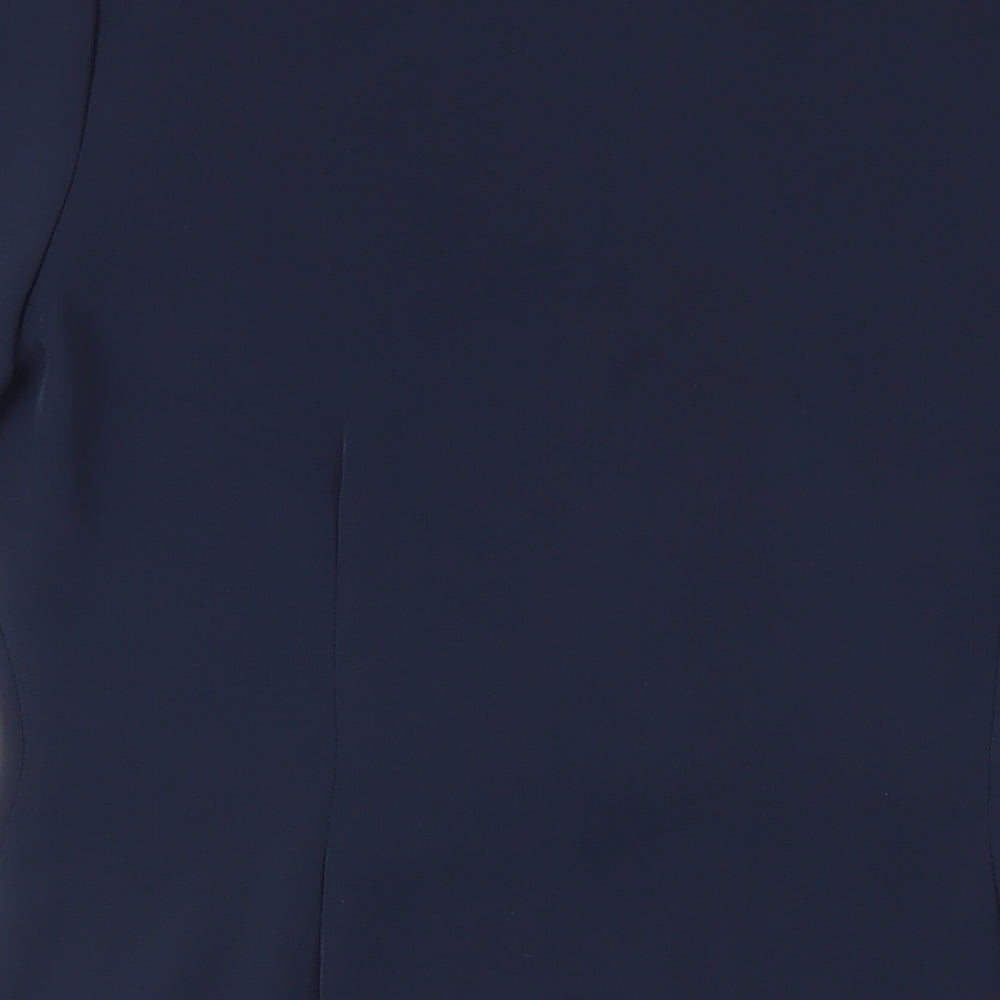 Luisa Calvino Womens Blue Jacket Blazer Size 12 Button - Lightweight
