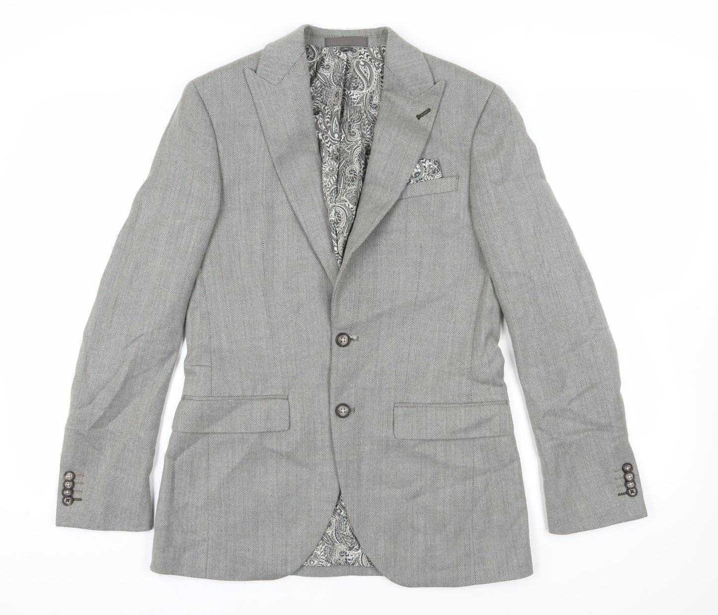 Mens UK Size 36 Marks and Spencer Regular Grey Suit Jacket