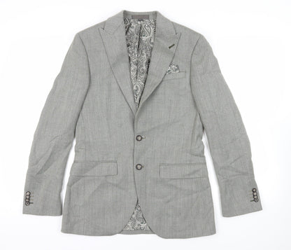 Mens UK Size 36 Marks and Spencer Regular Grey Suit Jacket