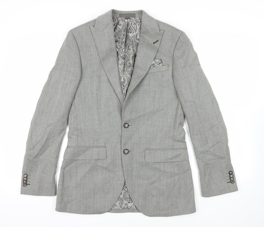 Mens UK Size 36 Marks and Spencer Regular Grey Suit Jacket