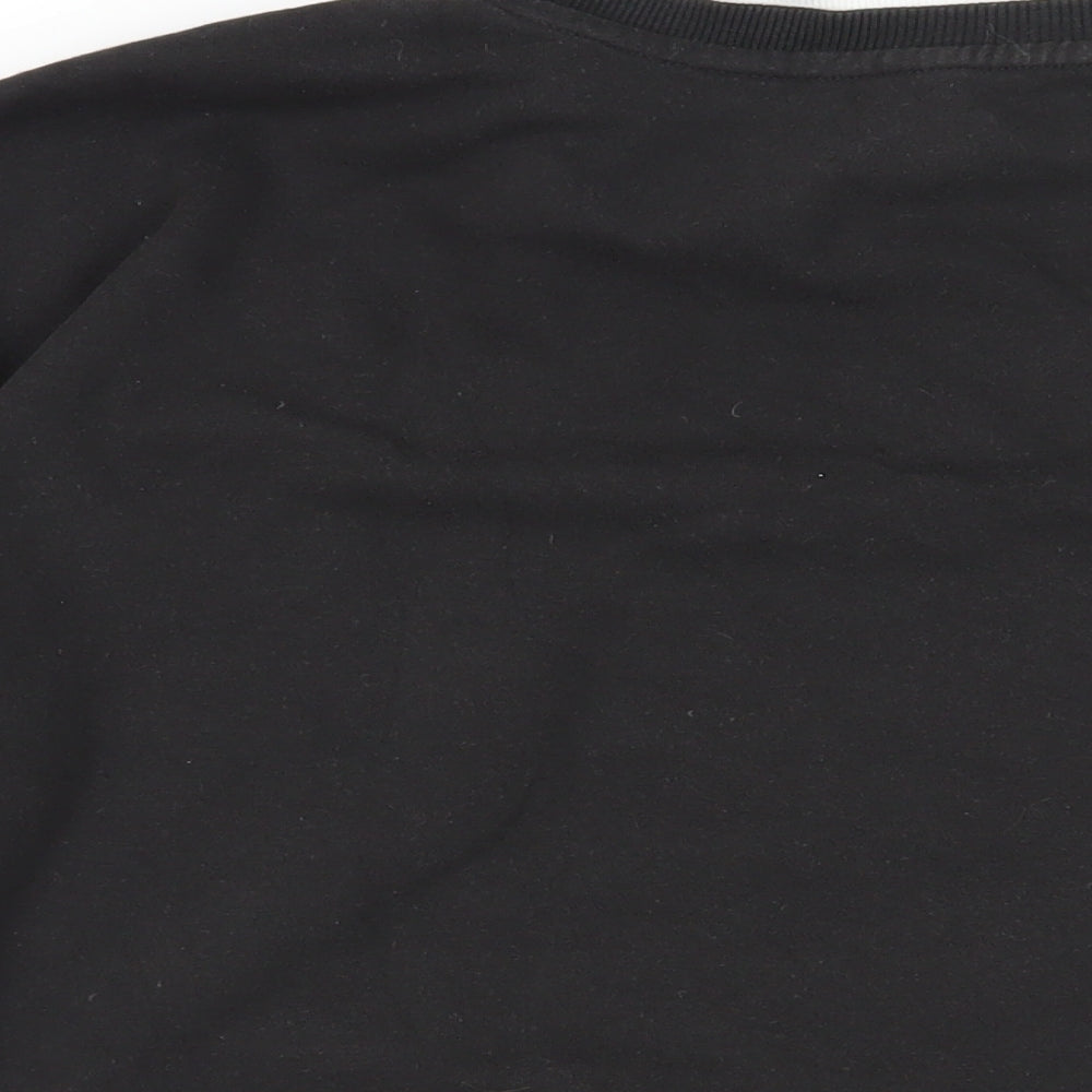 H&M Girls Black Cotton Pullover Sweatshirt Size 10-11 Years Pullover - Stranger Things