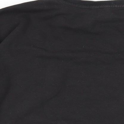 H&M Girls Black Cotton Pullover Sweatshirt Size 10-11 Years Pullover - Stranger Things