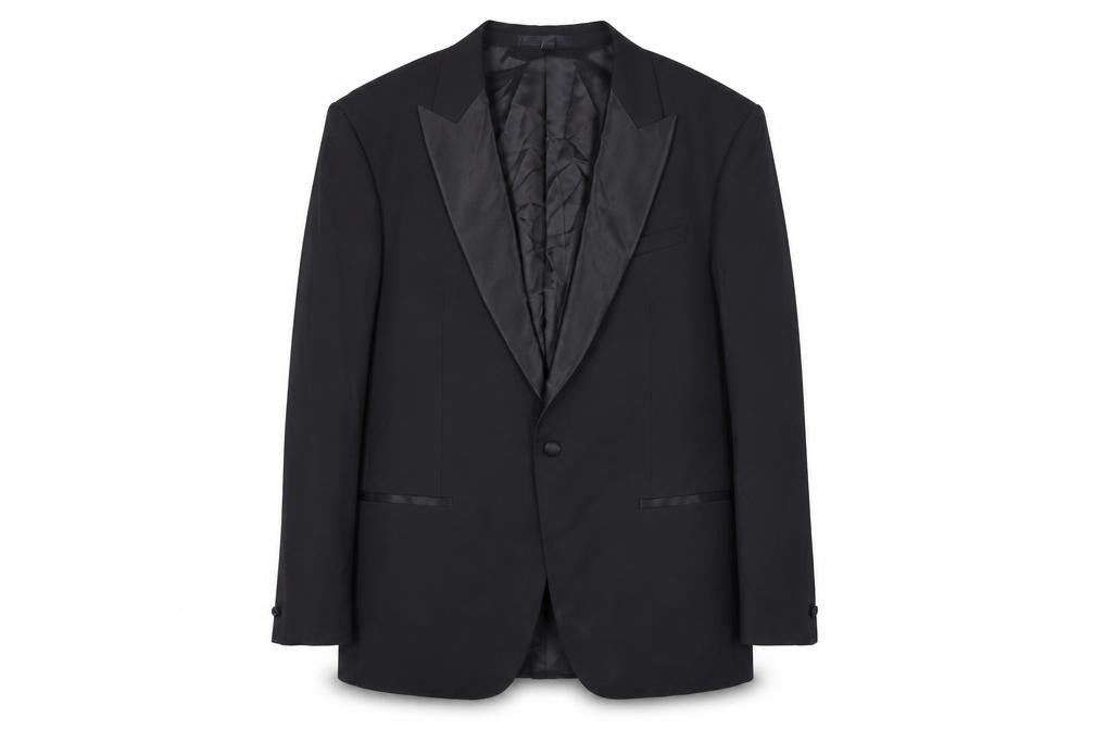 Mens UK Size 44 Marks and Spencer Regular Black Suit Tuxedo