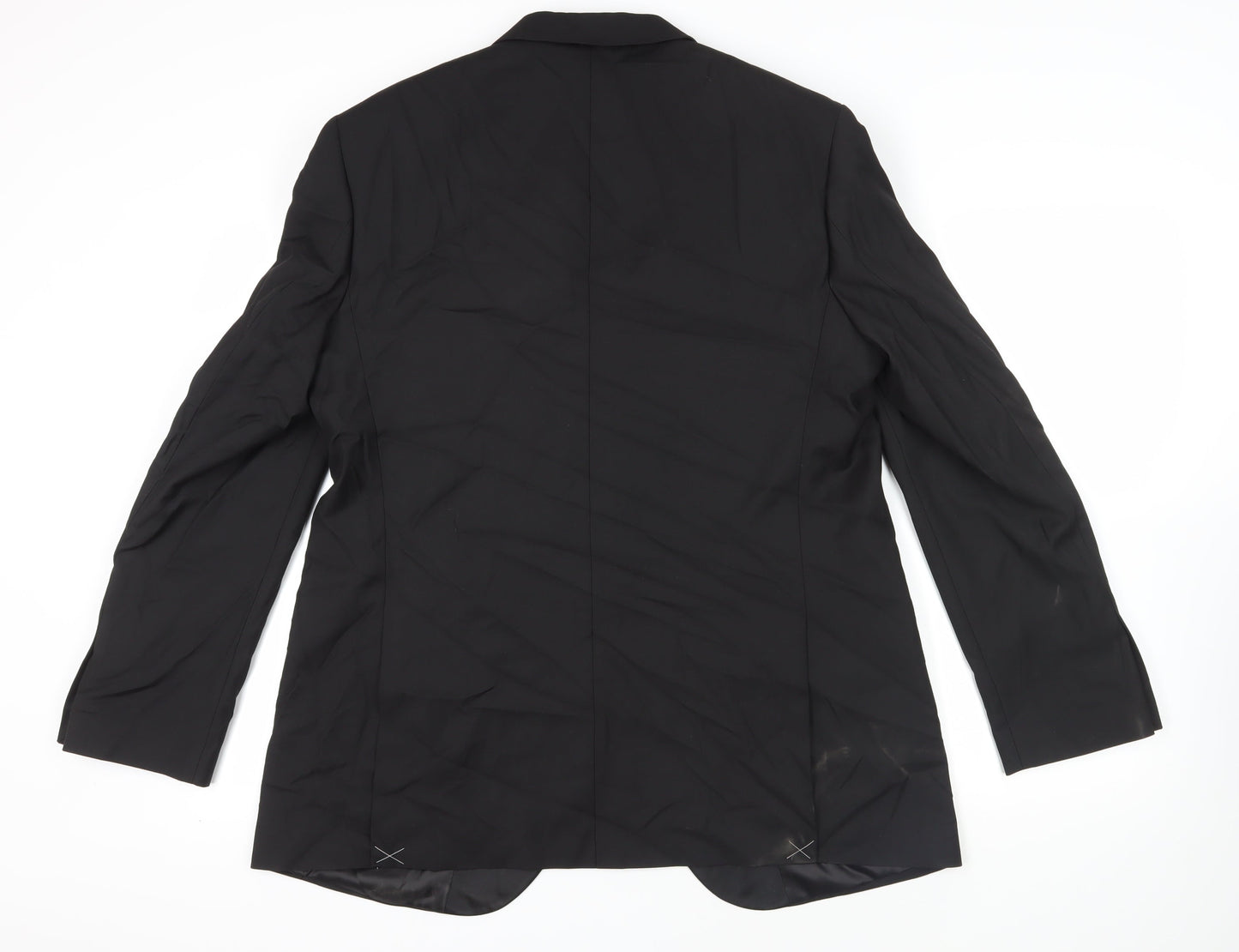 Mens UK Size 44 Marks and Spencer Regular Black Suit Tuxedo