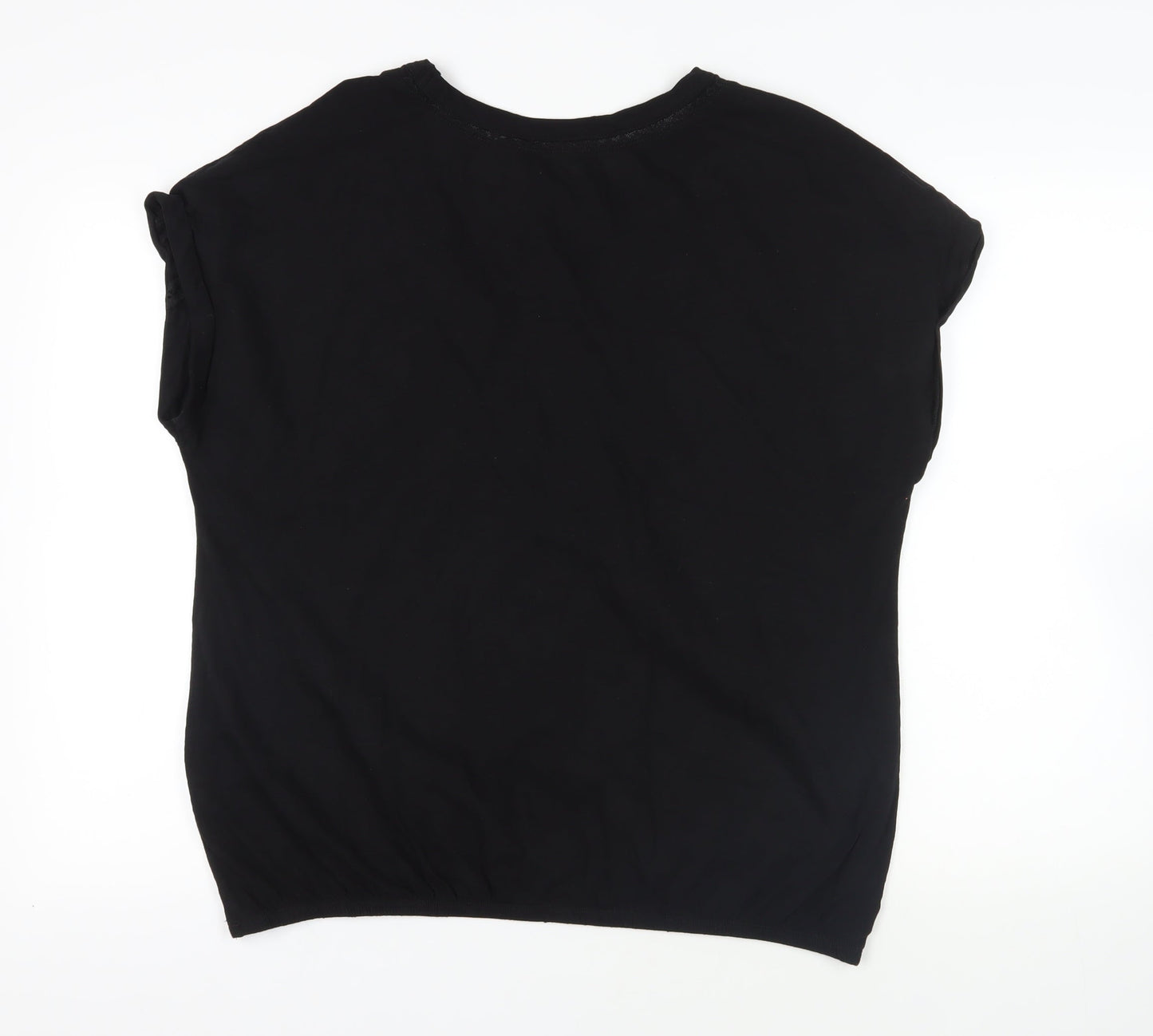 Womens UK Size 20 NEXT Black Basic T-Shirt