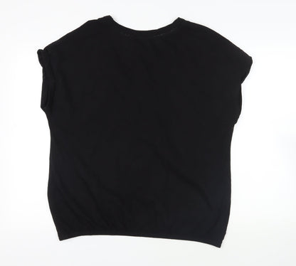 Womens UK Size 20 NEXT Black Basic T-Shirt